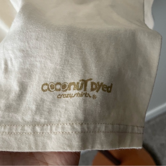 Crazy Shirts Dragon Graphic Print Long Sleeve Tee Tshirt Coconut Dyed XL Y2K - Picture 3 of 10